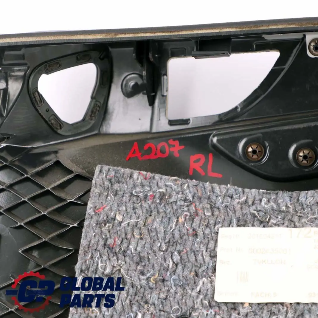 Mercedes-Benz W207 A207 Cabrio Convertible Rear Left N/S Lateral Trim Side Panel to with Part number A2076909125 Mercedes-Benz W207 A207 Cabrio Convertible Rear Left N/S Lateral Trim Side Panel - SKU A2076909125 - Part number A2076909125