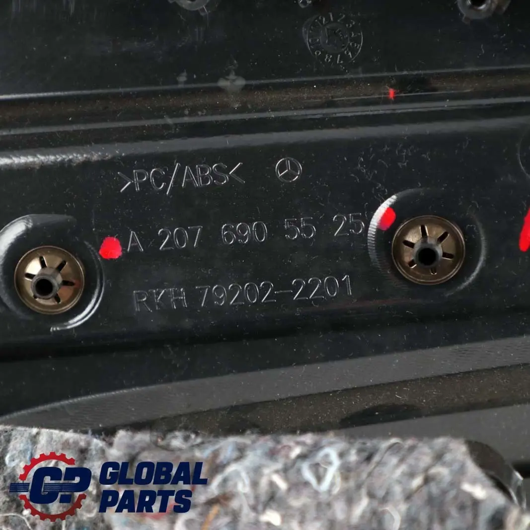 Mercedes-Benz W207 A207 Cabrio Convertible Rear Left N/S Lateral Trim Side Panel to with Part number A2076909125 Mercedes-Benz W207 A207 Cabrio Convertible Rear Left N/S Lateral Trim Side Panel - SKU A2076909125 - Part number A2076909125