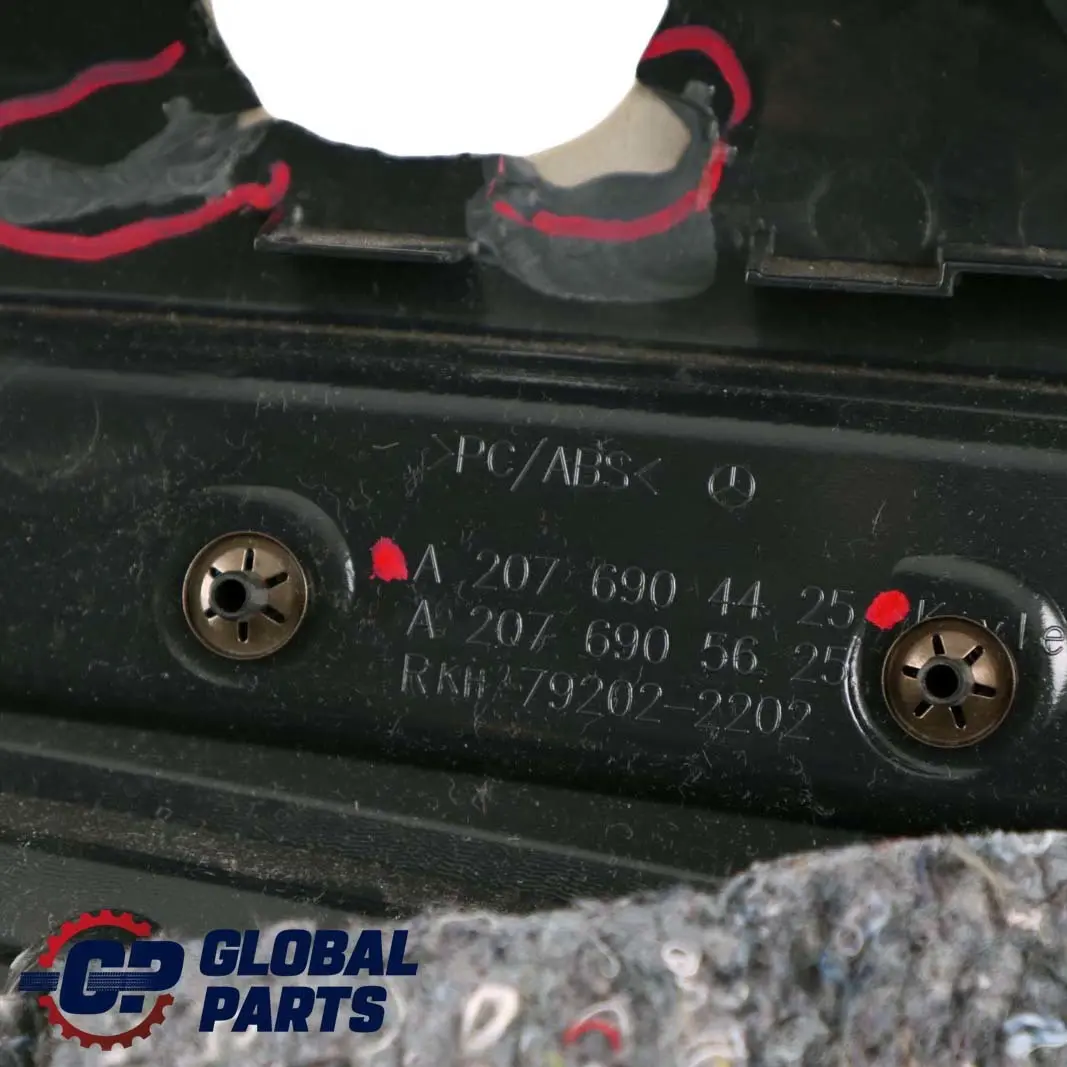 Mercedes-Benz W207 A207 Cabrio Convertible Rear Right O/S Lateral Trim Side Pane to with Part number A2076909225 Mercedes-Benz W207 A207 Cabrio Convertible Rear Right O/S Lateral Trim Side Pane - SKU A2076909225 - Part number A2076909225