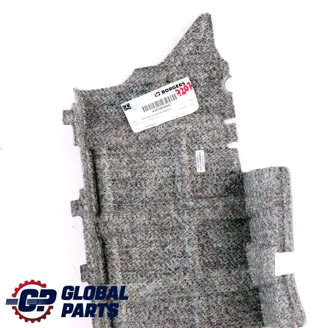 Mercedes-Benz E-Class W207 A207 Rear Boot Trunk Floor Luggage Compartment Cover to with Part number A2076930117 Mercedes-Benz E-Class W207 A207 Rear Boot Trunk Floor Luggage Compartment Cover - SKU A2076930117 - Part number A2076930117
