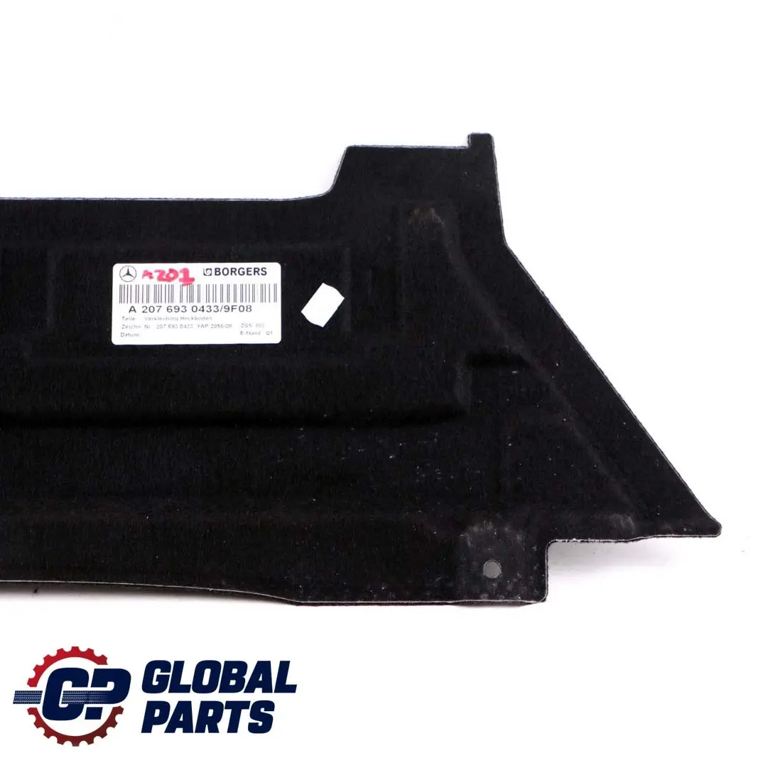 Mercedes-Benz W207 Cabrio A207 Fodera copertura anteriore pavimento bagagliaio per con numero di parte A2076930433 Mercedes-Benz W207 Cabrio A207 Fodera copertura anteriore pavimento bagagliaio - SKU A2076930433 - Numero di parte A2076930433