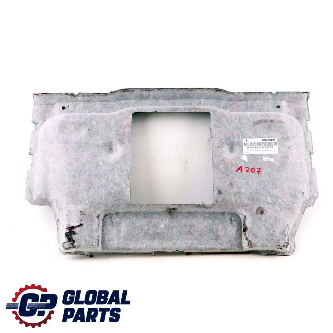 W207 Cabrio A207 Aislamiento Acústico Trasero Maletero para Mercedes con número de pieza A2076940525 Mercedes W207 Cabrio A207 Aislamiento Acústico Trasero Maletero - SKU A2076940525 - Número de pieza A2076940525