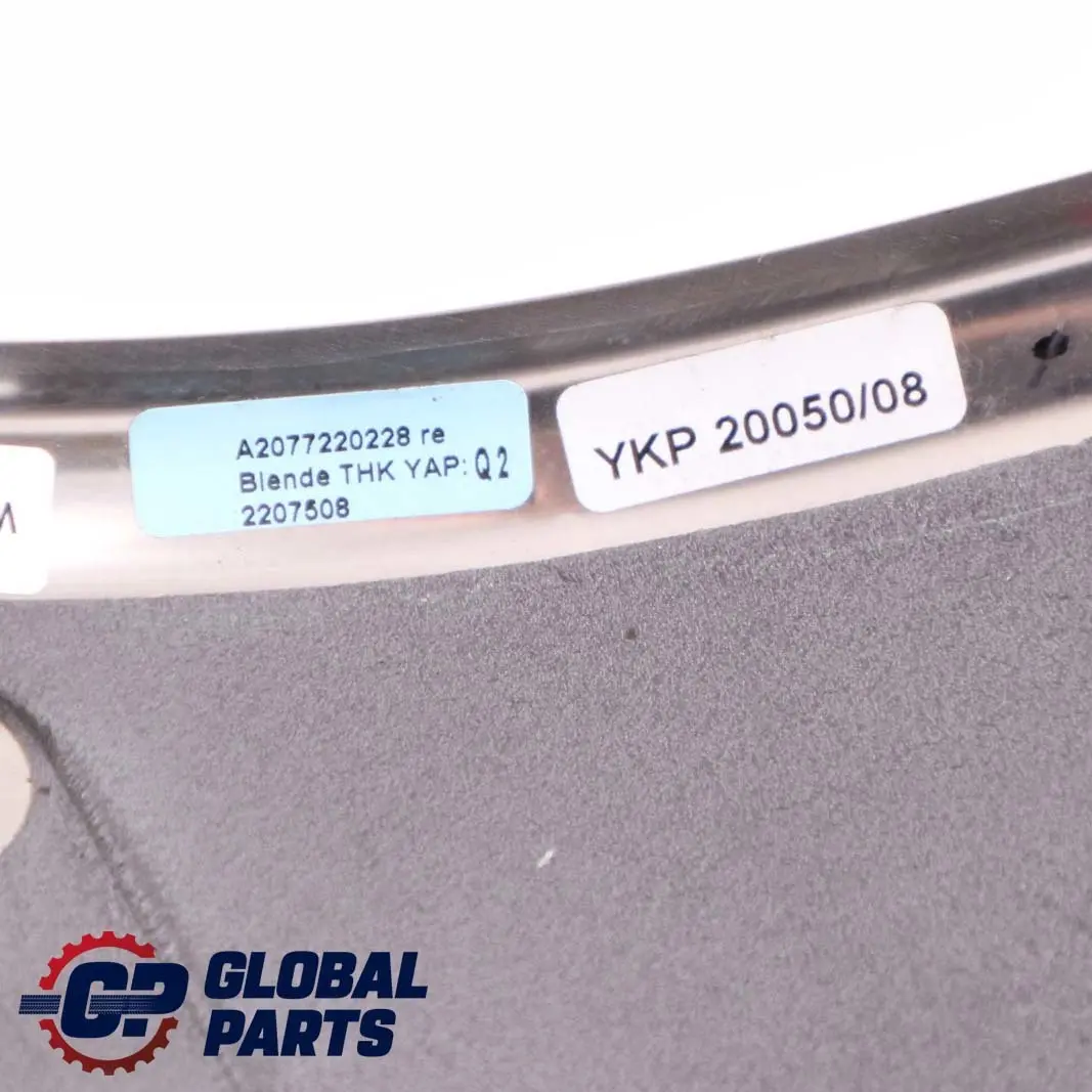 Mercedes-Benz E-Class C207 Front Right O/S Door Trim Cover Plate to with Part number A2077220228 Mercedes-Benz E-Class C207 Front Right O/S Door Trim Cover Plate - SKU A2077220228 - Part number A2077220228
