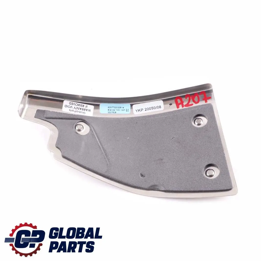 Clase E C207 Delantero Derecho Cubre Puerta Placa para Mercedes con número de pieza A2077220228 Mercedes Clase E C207 Delantero Derecho Cubre Puerta Placa - SKU A2077220228 - Número de pieza A2077220228