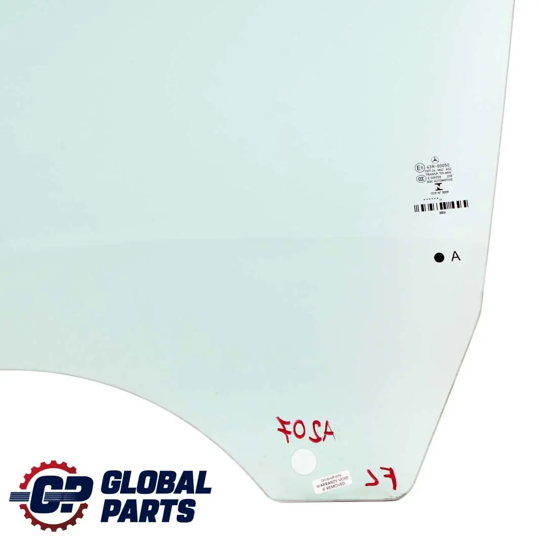 Mercedes Classe E W207 Cabrio A207 Porta anteriore sinistra Vetro finestra AS2 - SKU A2077250300 - Numero di parte A2077250300