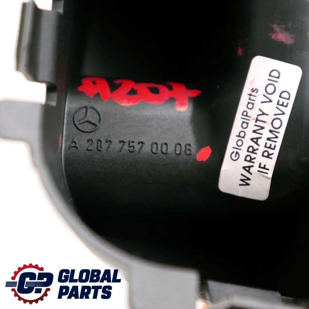 Mercedes-Benz E C207 Trunk Boot Lid Tailgate Latch Lock Cover Trim to with Part number A2077570008 Mercedes-Benz E C207 Trunk Boot Lid Tailgate Latch Lock Cover Trim - SKU A2077570008 - Part number A2077570008