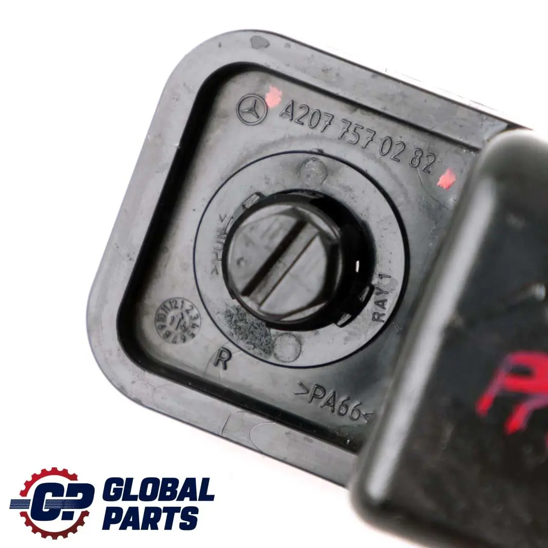 Mercedes-Benz A207 W207 Cabrio Rear Right O/S Folding Top Support Holder Bracket to with Part number A2077570282 Mercedes-Benz A207 W207 Cabrio Rear Right O/S Folding Top Support Holder Bracket - SKU A2077570282 - Part number A2077570282