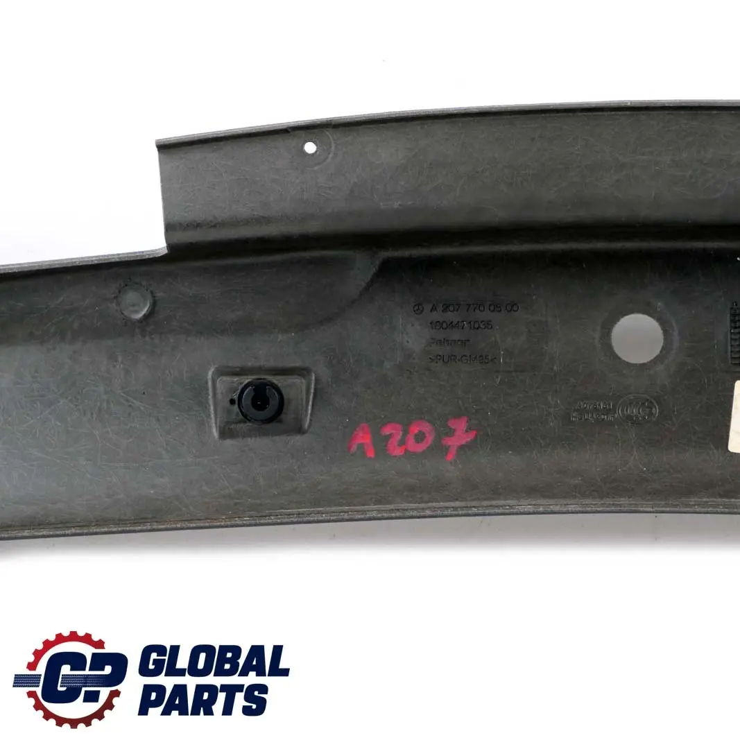 Mercedes-Benz W207 A207 Convertible Trim Bow Cover Panel Roof Top to with Part number A2077700500 Mercedes-Benz W207 A207 Convertible Trim Bow Cover Panel Roof Top - SKU A2077700500 - Part number A2077700500