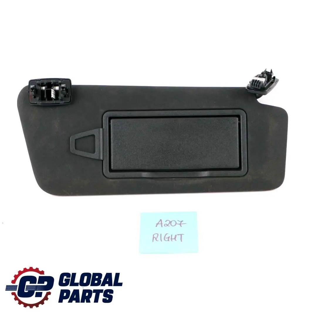 Mercedes-Benz E W207 Cabrio A207 Right O/S Sun Visor Cover Black to with Part number A2078100810 Mercedes-Benz E W207 Cabrio A207 Right O/S Sun Visor Cover Black - SKU A2078100810 - Part number A2078100810