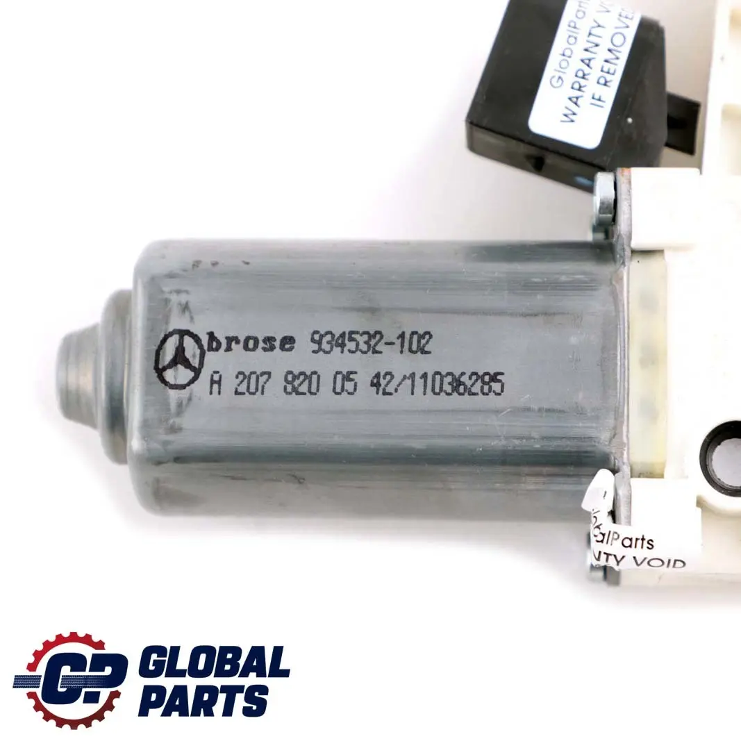 Mercedes A207 W218 Left N/S Door Window Regulator Lifter Motor - SKU A2078200542 - Part number A2078200542