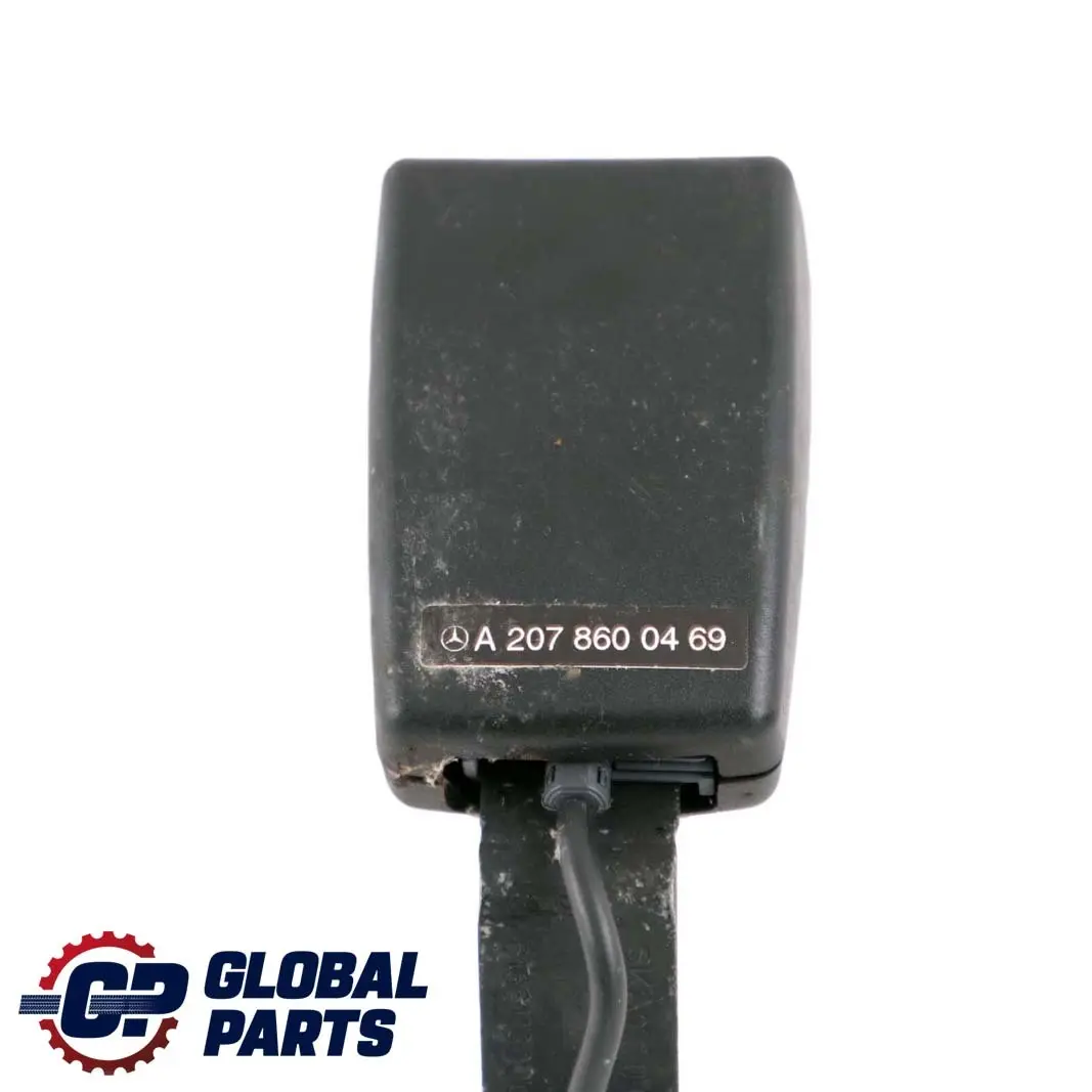Mercedes W207 A207 Tensor de la hebilla del cinturón seguridad trasero derecho - SKU A2078600469 - Número de pieza A2078600469