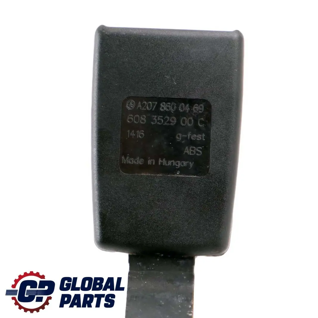 Mercedes-Benz W207 A207 Rear Right O/S Seat Belt Buckle Tensioner to with Part number A2078600469 Mercedes-Benz W207 A207 Rear Right O/S Seat Belt Buckle Tensioner - SKU A2078600469 - Part number A2078600469