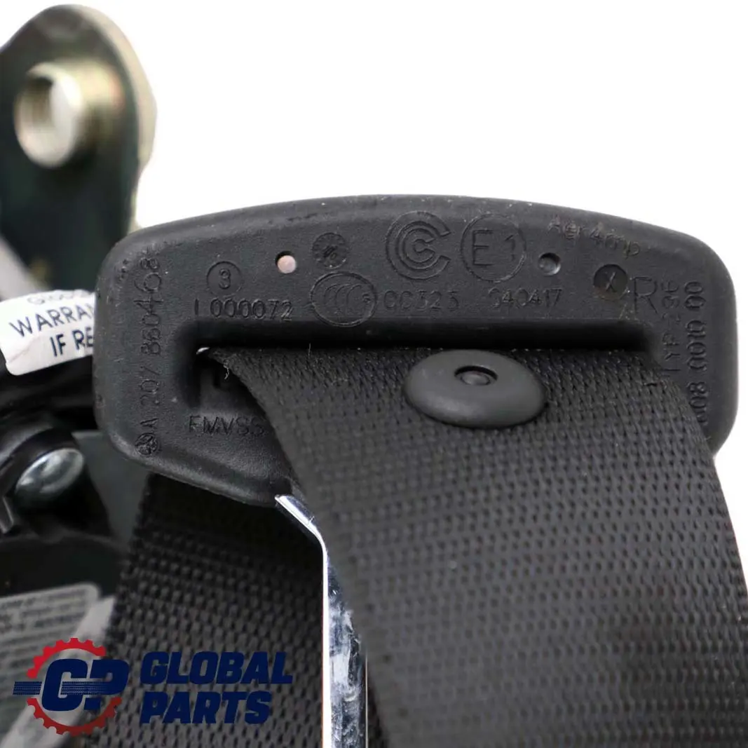 Mercedes-Benz A207 W207 Convertible Rear Right O/S Seat Belt Black to with Part number A2078604685 Mercedes-Benz A207 W207 Convertible Rear Right O/S Seat Belt Black - SKU A2078604685 - Part number A2078604685