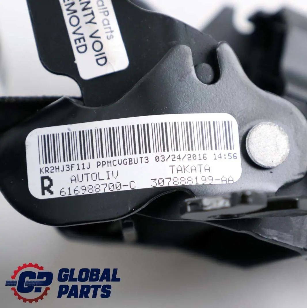 Mercedes W207 Cinturón de seguridad delantero derecho Negro - SKU A2078606085 - Número de pieza A2078606085