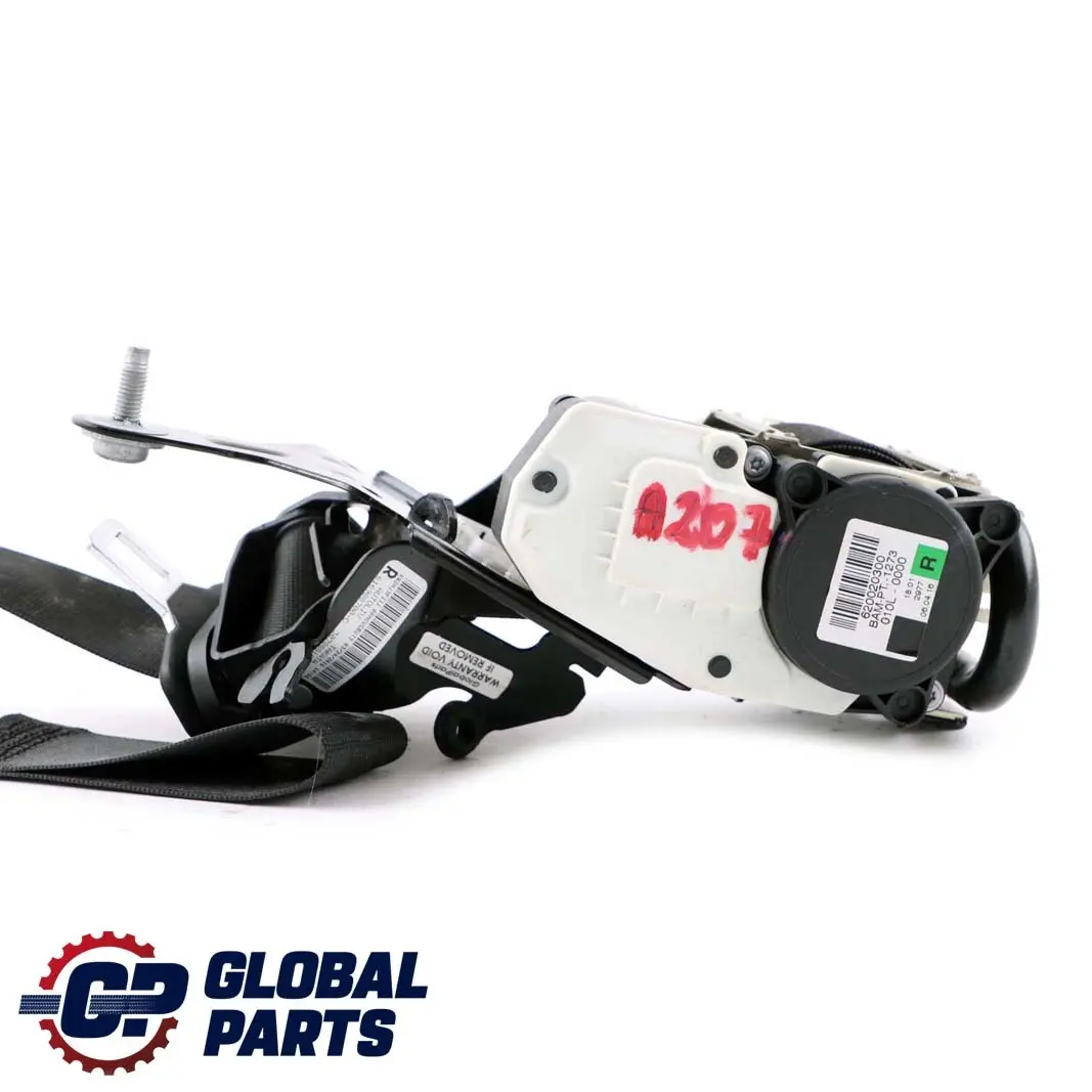 Mercedes-Benz E-Class W207 Front Right O/S Seat Belt Black to with Part number A2078606085 Mercedes-Benz E-Class W207 Front Right O/S Seat Belt Black - SKU A2078606085 - Part number A2078606085