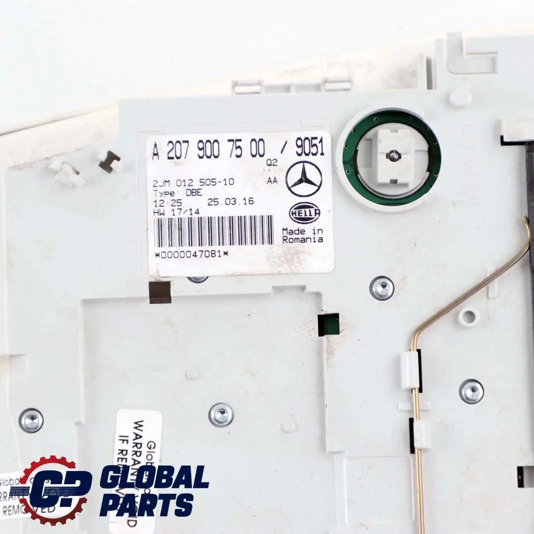 Unité de contrôle de l'éclairage intérieur du toit pour Mercedes A207 à propos du numéro de pièce A2079007500 Mercedes A207 Unité de contrôle de l'éclairage intérieur du toit - SKU A2079007500 - Numéro de pièce A2079007500