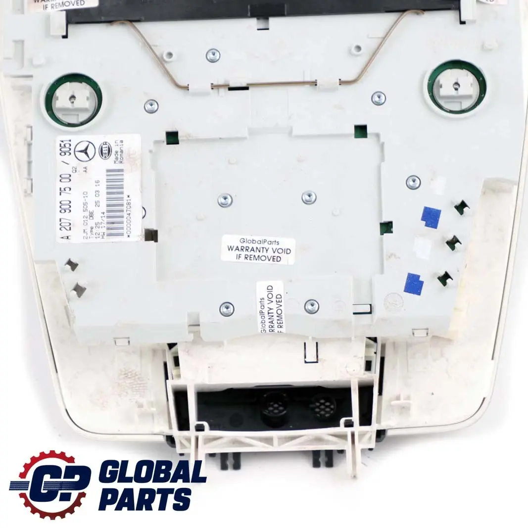 Unidad de Control de la Luz de Techo Interior para Mercedes A207 con número de pieza A2079007500 Mercedes A207 Unidad de Control de la Luz de Techo Interior - SKU A2079007500 - Número de pieza A2079007500