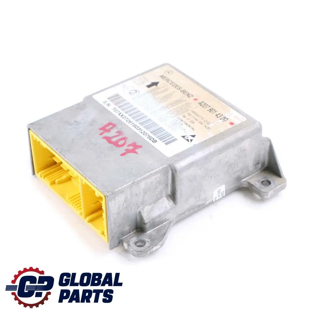 Mercedes A207 W207 Cabrio Airbag System Steuergerät Modul - SKU A2079014300 - Teilenummer A2079014300