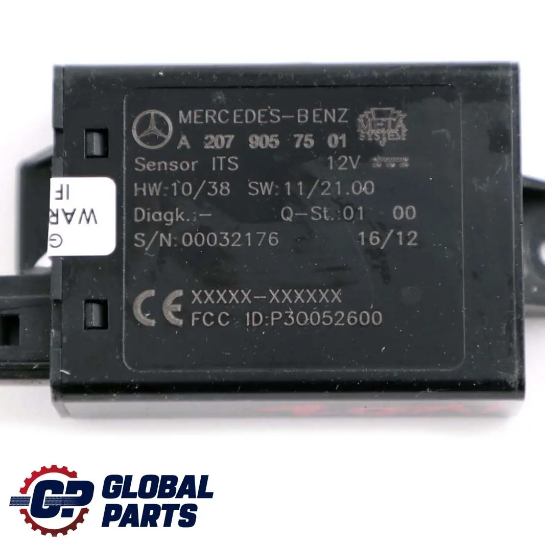 Mercedes Clase E W207 Cabrio A207 ITS Cámara Unidad de Control Módulo ECU - SKU A2079057501 - Número de pieza A2079057501