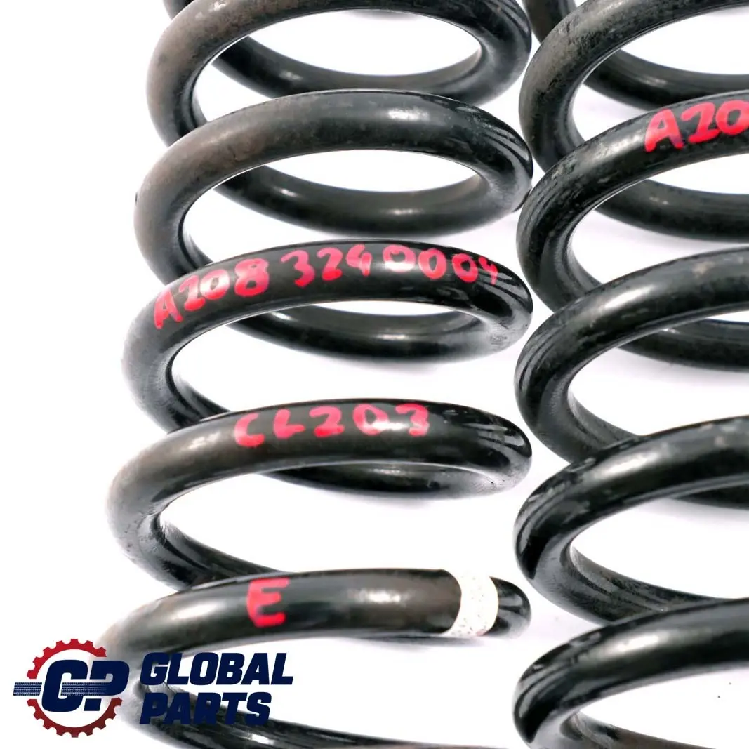 Mercedes-Benz CLC CL203 CLK C208 Rear Coil Spring Suspension Set to with Part number A2083240004 Mercedes-Benz CLC CL203 CLK C208 Rear Coil Spring Suspension Set - SKU A2083240004 - Part number A2083240004