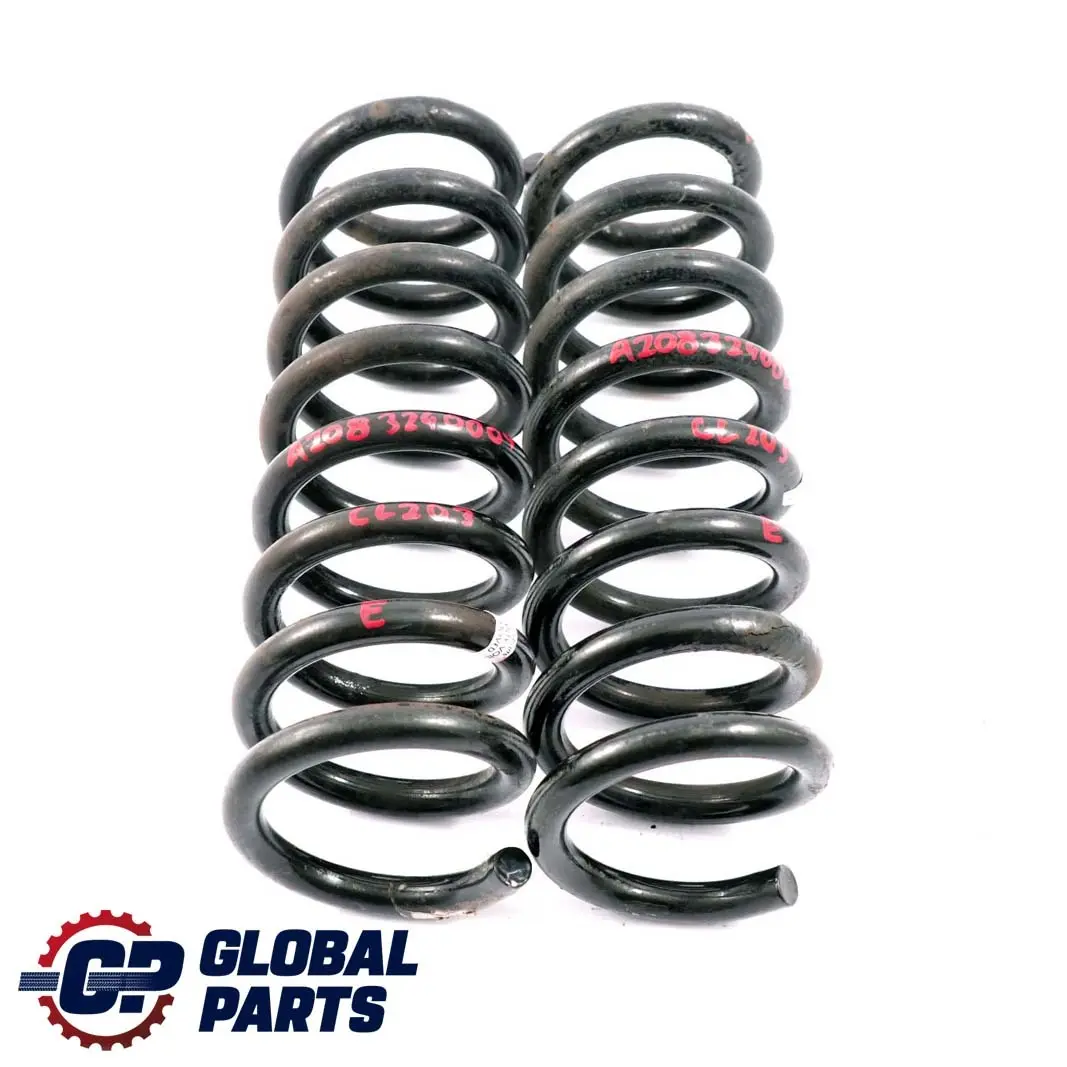 Mercedes-Benz CLC CL203 CLK C208 Rear Coil Spring Suspension Set to with Part number A2083240004 Mercedes-Benz CLC CL203 CLK C208 Rear Coil Spring Suspension Set - SKU A2083240004 - Part number A2083240004