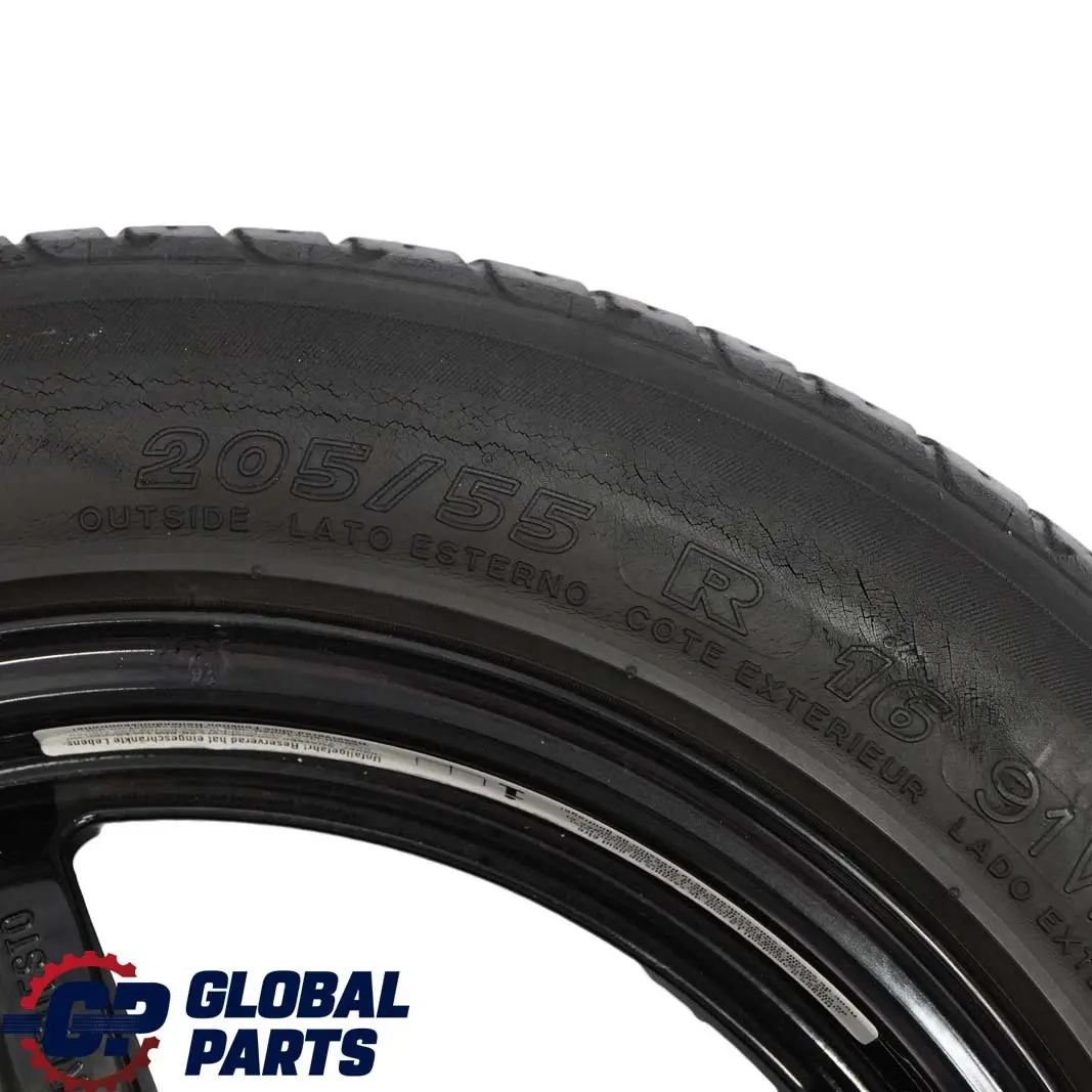  Mercedes-Benz W202 W203 Felge 16" Notrad Reserverad Reifen 205/55 A2084010602 - SKU A2084000102 - Teilenummer A2084000102