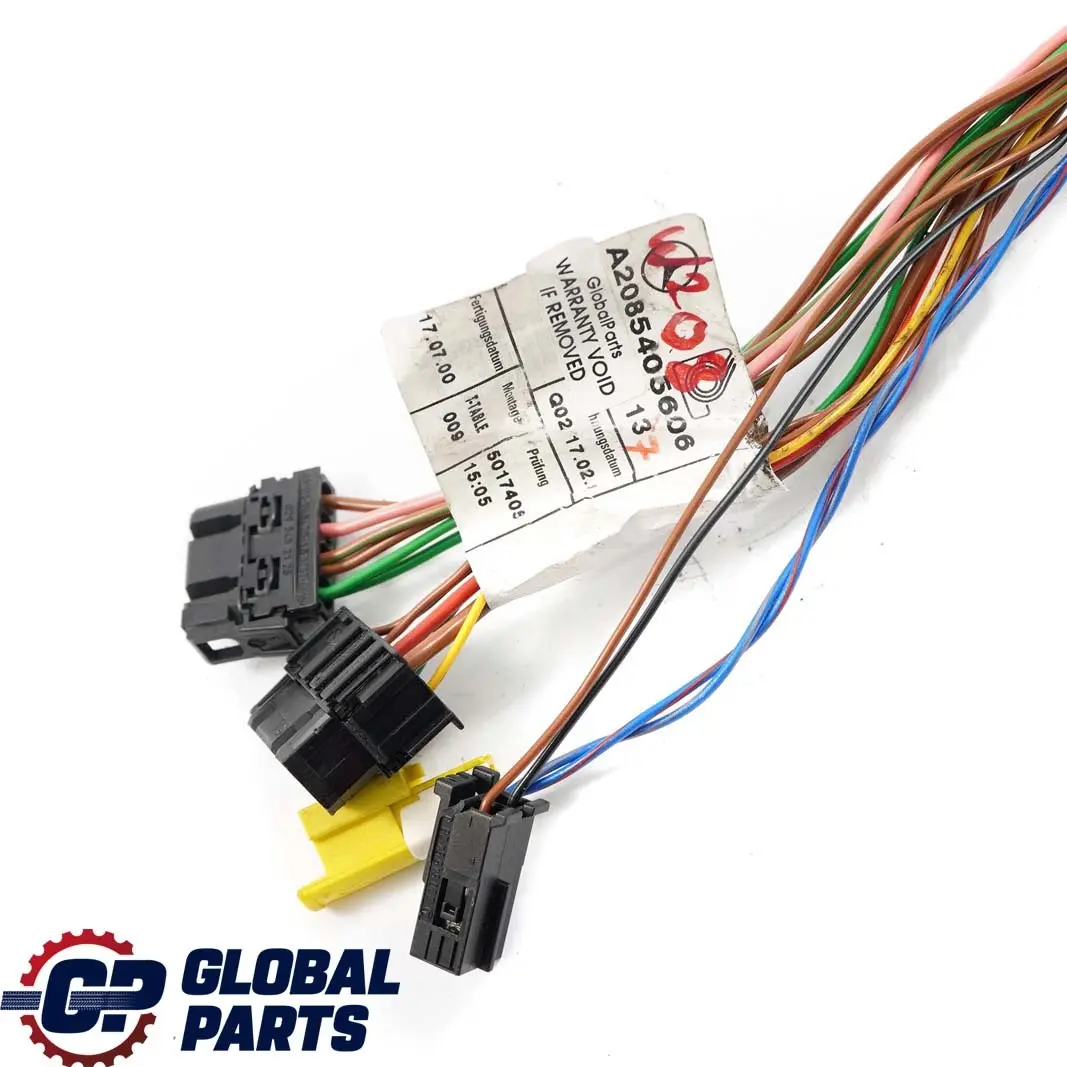 W208 Wiązka instalacja drzwi przód do Mercedes CLK o numerze A2085405706 Mercedes CLK W208 Wiązka instalacja drzwi przód - SKU A2085405706 - Numer Części A2085405706