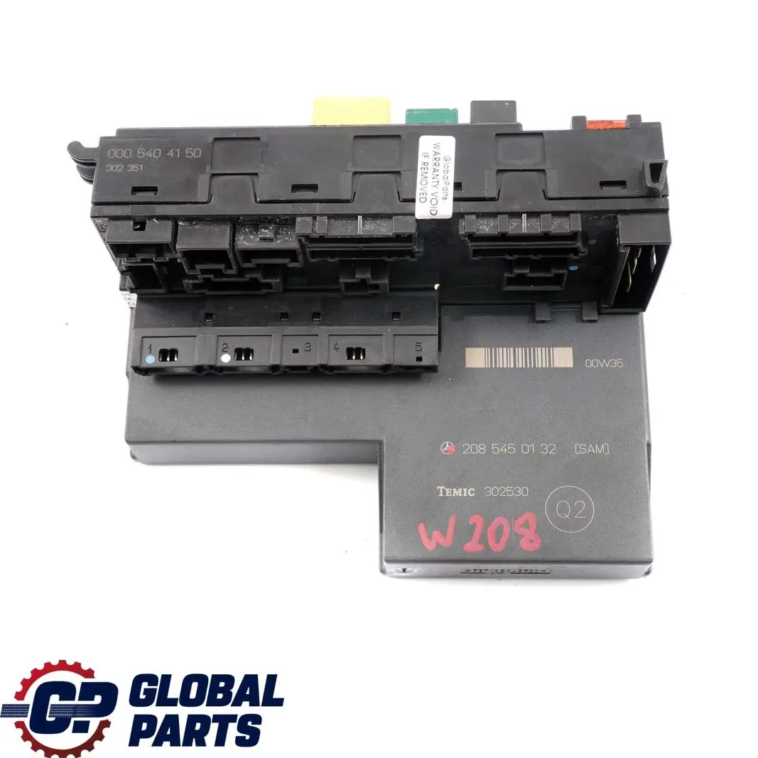 Mercedes-Benz W208 Fuse Box Relay Control Unit Electric Module SAM to with Part number A2085450132 Mercedes-Benz W208 Fuse Box Relay Control Unit Electric Module SAM - SKU A2085450132 - Part number A2085450132