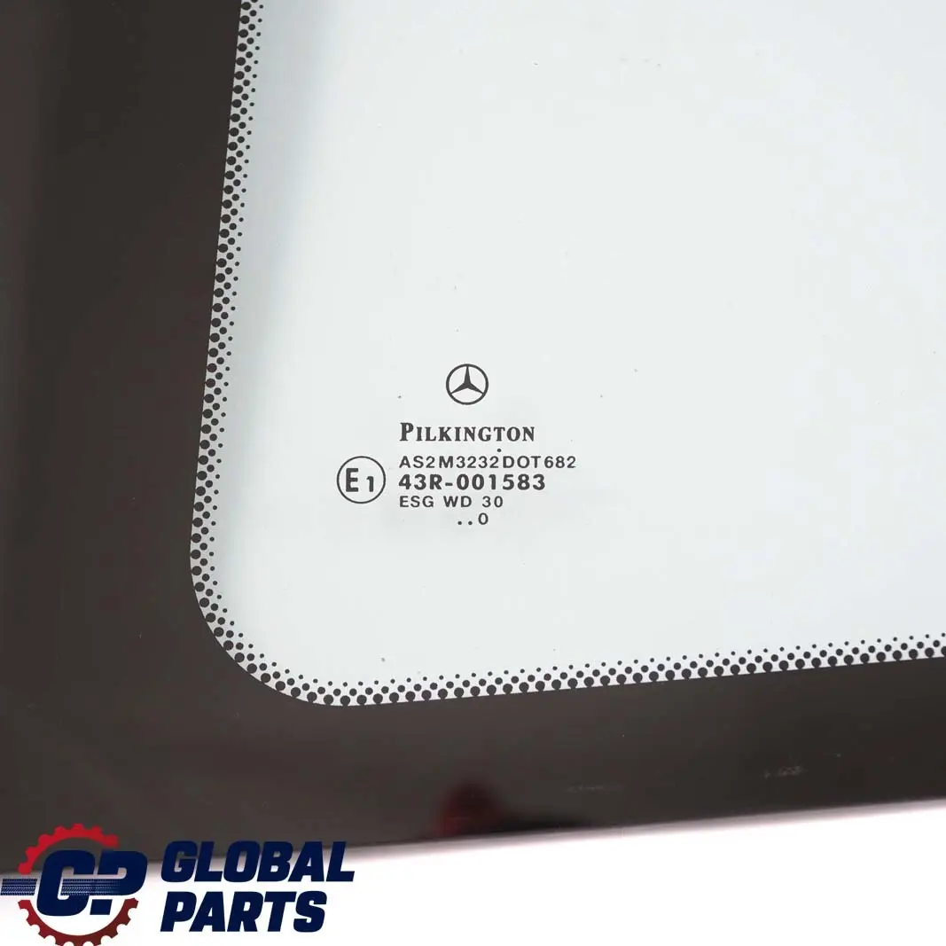 Mercedes-Benz CLK-Class W208 C208 Rear Left N/S Side Window Glass Green AS2 to with Part number A2086700112 Mercedes-Benz CLK-Class W208 C208 Rear Left N/S Side Window Glass Green AS2 - SKU A2086700112 - Part number A2086700112