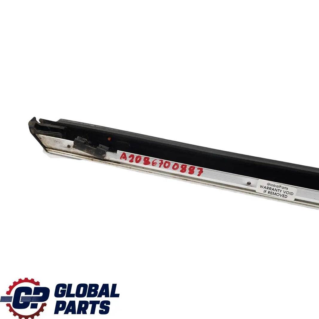  Mercedes-Benz CLK-Class W208 Rear Right O/S Quarter Window Frame Chrome Strip - SKU A2086700887 - Part number A2086700887