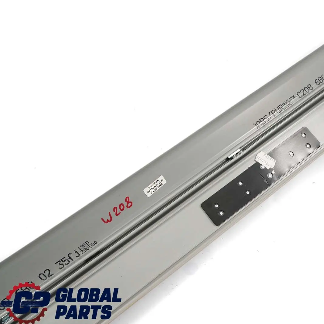 Mercedes-Benz C208 W208 Front Door Sill Entrance Trim Strip Grey to with Part number A2086800235 Mercedes-Benz C208 W208 Front Door Sill Entrance Trim Strip Grey - SKU A2086800235 - Part number A2086800235