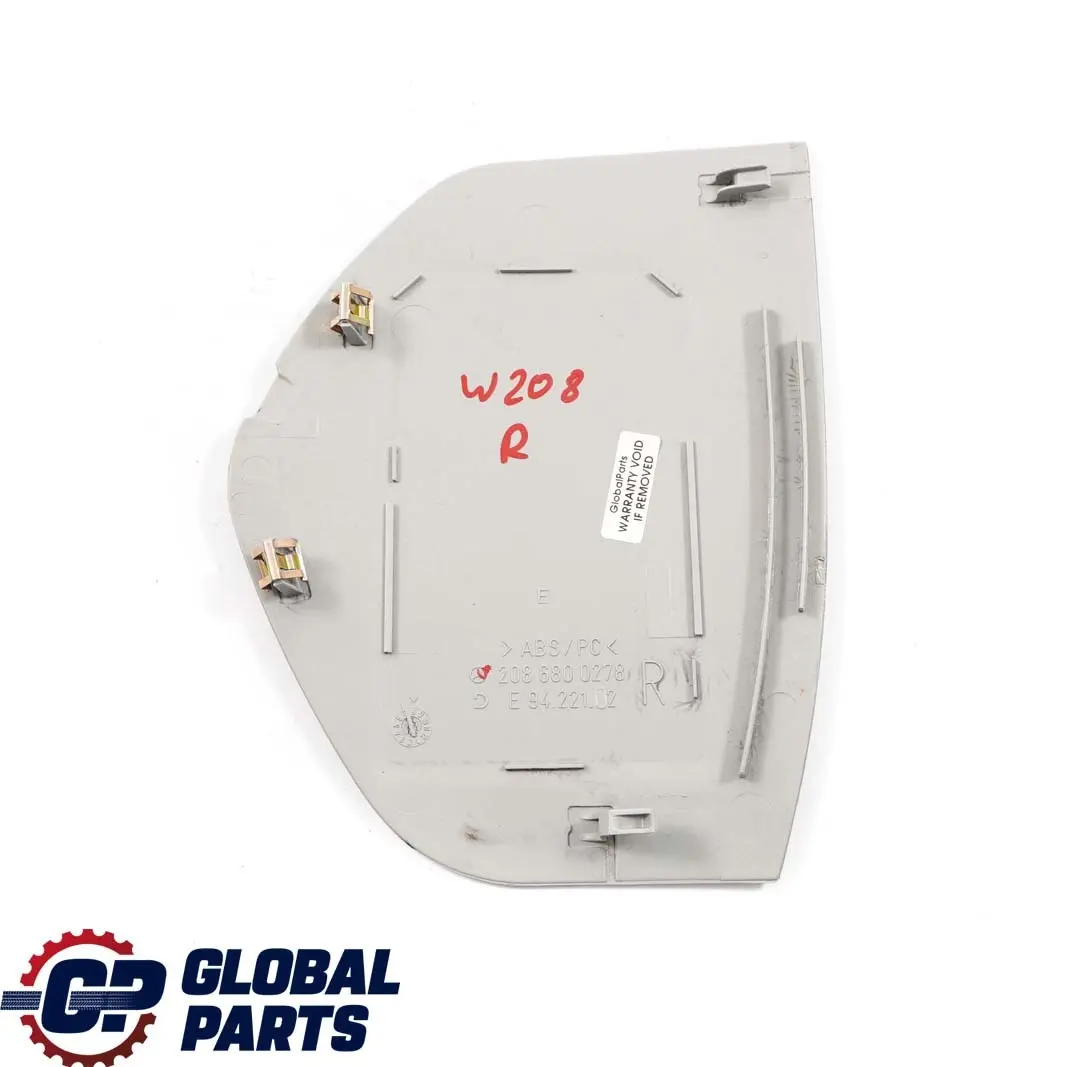 Mercedes-Benz CLK W208 Front Right O/S Dashboard Cover Panel Trim to with Part number A2086800278 Mercedes-Benz CLK W208 Front Right O/S Dashboard Cover Panel Trim - SKU A2086800278 - Part number A2086800278