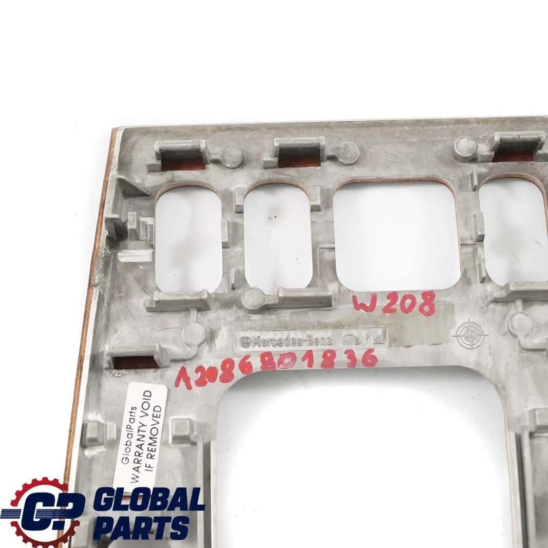 Mercedes-Benz CLK W208 C208 Centre Console Gear Trim Frame Cover Panel Wood to with Part number A2086801836 Mercedes-Benz CLK W208 C208 Centre Console Gear Trim Frame Cover Panel Wood - SKU A2086801836 - Part number A2086801836