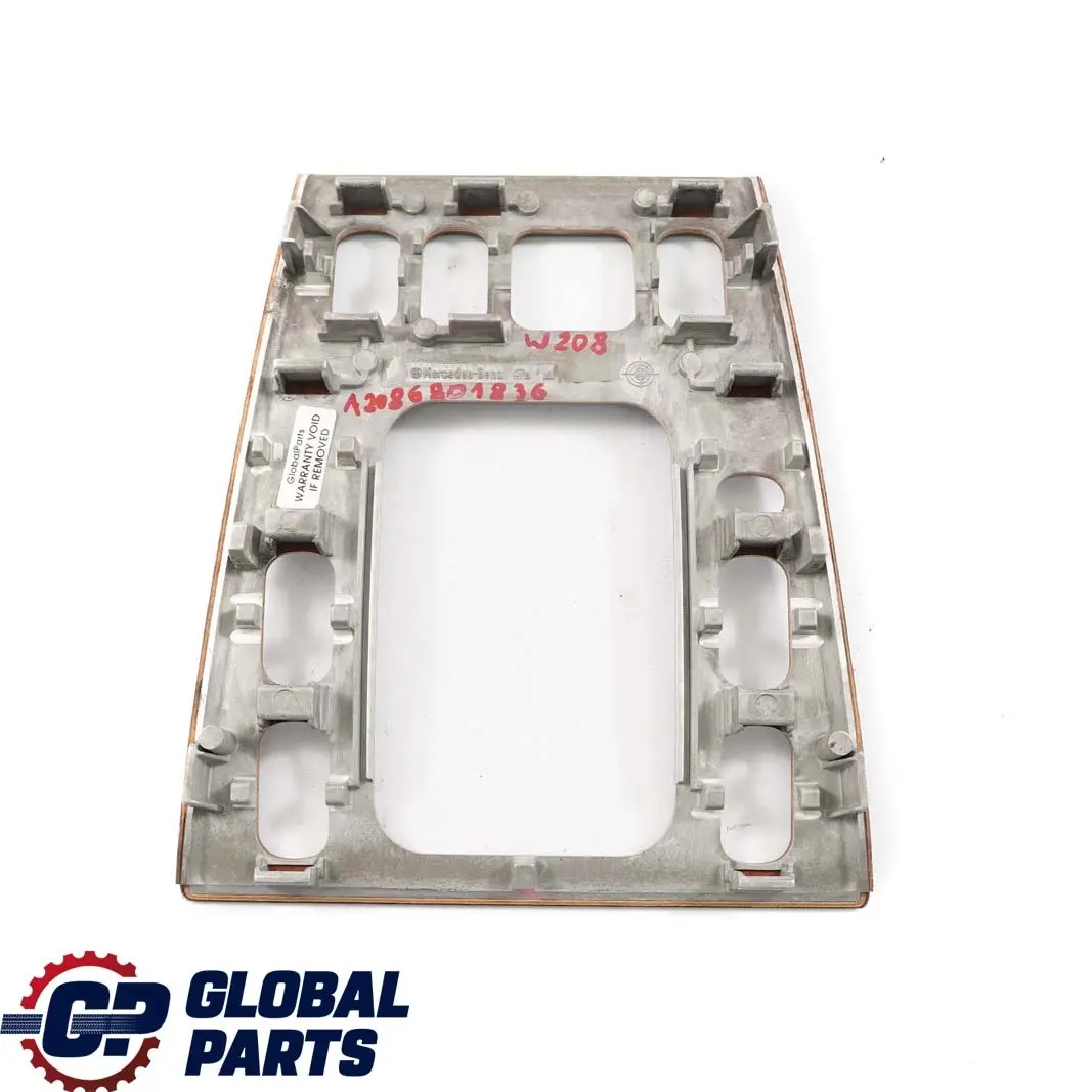 Mercedes-Benz CLK W208 C208 Centre Console Gear Trim Frame Cover Panel Wood to with Part number A2086801836 Mercedes-Benz CLK W208 C208 Centre Console Gear Trim Frame Cover Panel Wood - SKU A2086801836 - Part number A2086801836