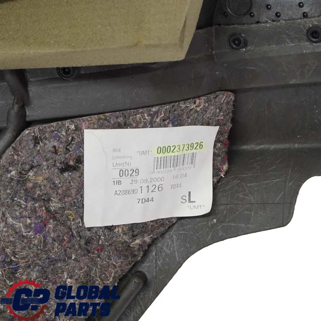 Mercedes-Benz CLK-Klasse W208 Seitenverkleidung Hinten Links Leder Grau für mit Teilenummer A2086901126 Mercedes-Benz CLK-Klasse W208 Seitenverkleidung Hinten Links Leder Grau - SKU A2086901126 - Teilenummer A2086901126