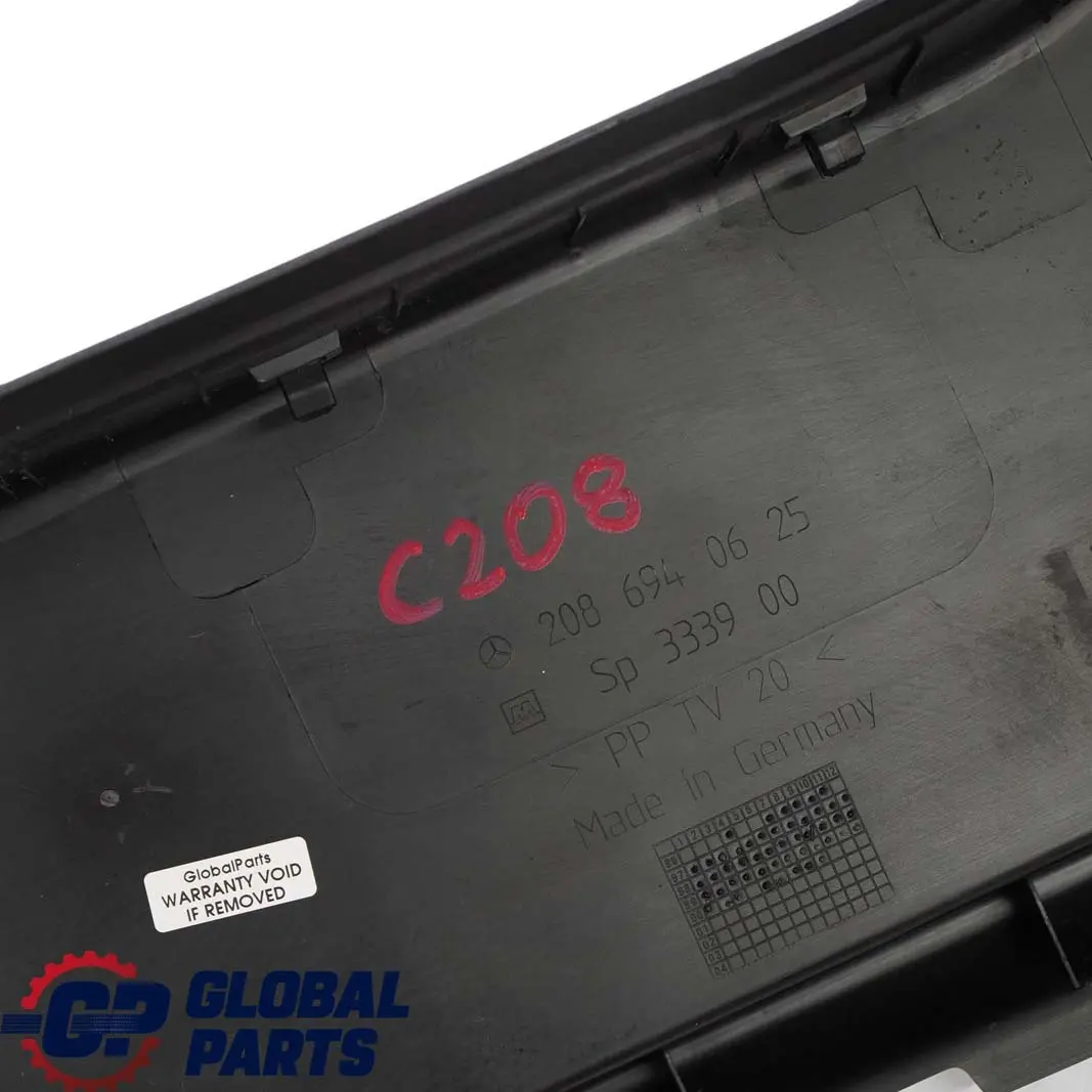  Mercedes-Benz Clase CLK W208 Maletero Carga Borde Tapa - SKU A2086940625 - Número de pieza A2086940625