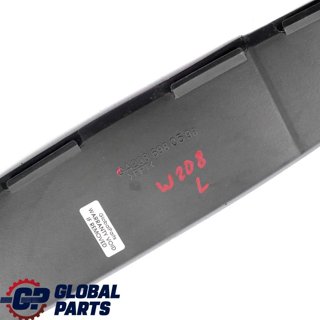 Mercedes-Benz C208 W208 Front Left Fender Seal Gasket Panel Cover to with Part number A2086980598 Mercedes-Benz C208 W208 Front Left Fender Seal Gasket Panel Cover - SKU A2086980598 - Part number A2086980598