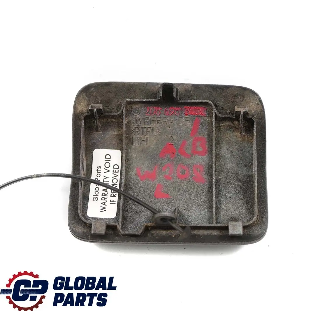 Mercedes-Benz CLK W208 Rear Left N/S Cover Skirt Jack Point Almandine Black to with Part number A2086983930 Mercedes-Benz CLK W208 Rear Left N/S Cover Skirt Jack Point Almandine Black - SKU A2086983930-ALB - Part number A2086983930