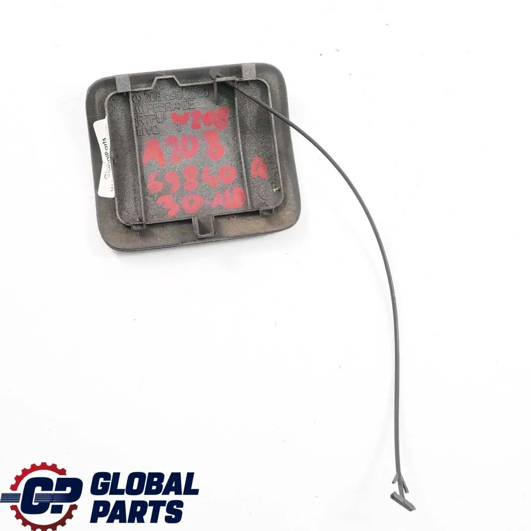 Mercedes-Benz CLK W208 Rear Right O/S Cover Skirt Jack Point Almandine Black to with Part number A2086984030 Mercedes-Benz CLK W208 Rear Right O/S Cover Skirt Jack Point Almandine Black - SKU A2086984030-ALB - Part number A2086984030