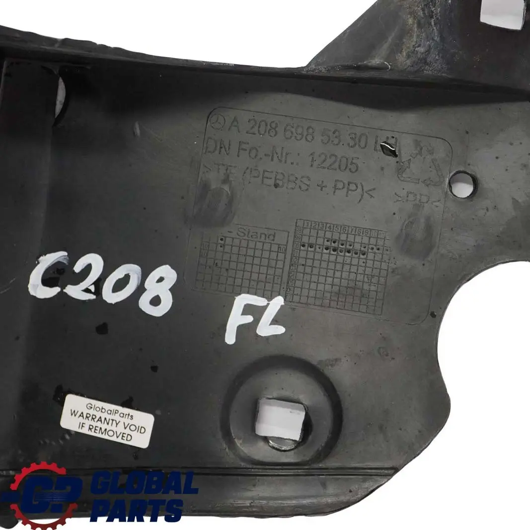  Mercedes-Benz C208 W208 Front Left N/S Wheel Arch Wheelhouse Cover - SKU A2086985330 - Part number A2086985330