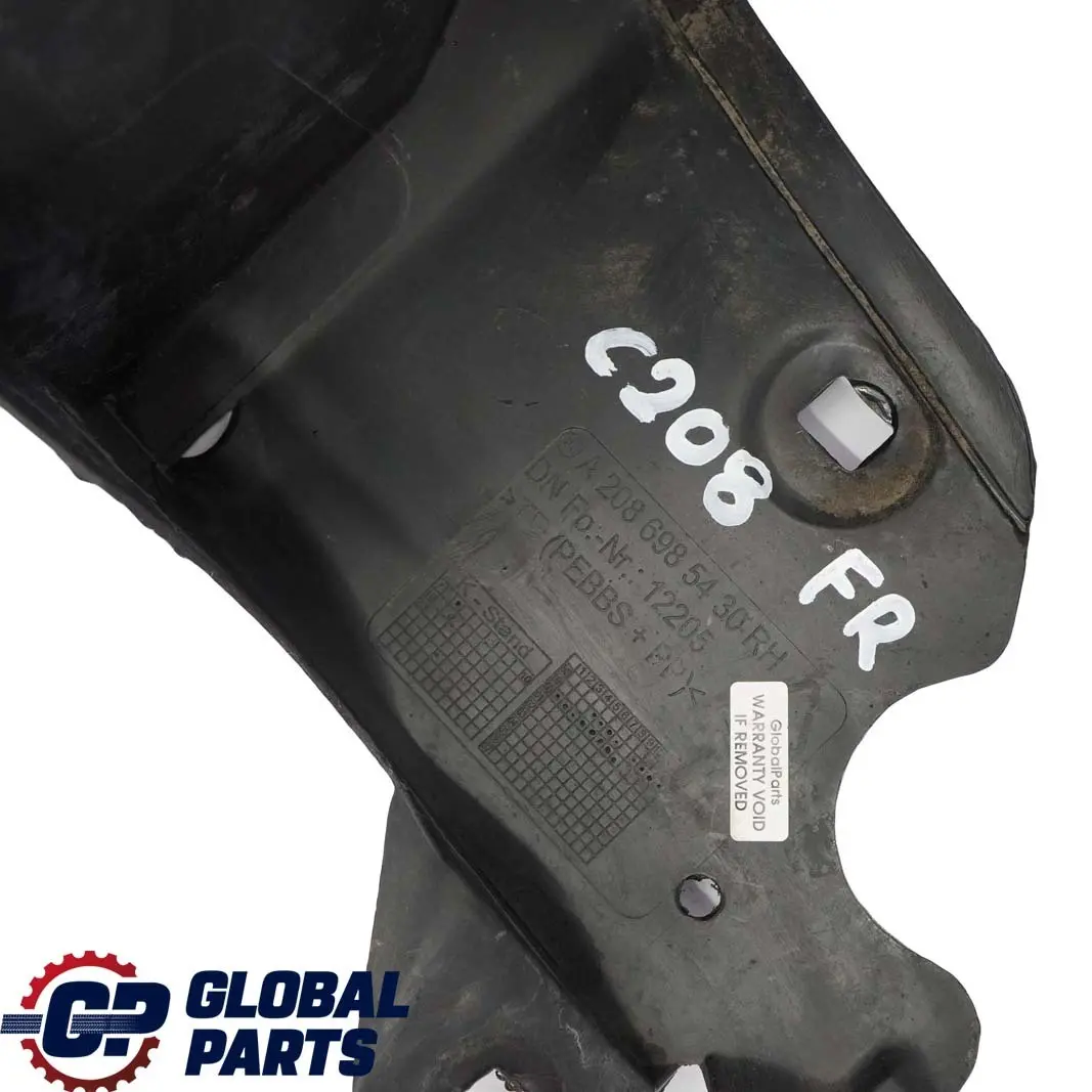 Mercedes-Benz CLK W208 Radhaus Radschale Vorn Rechts Abdeckung für mit Teilenummer A2086985430 Mercedes-Benz CLK W208 Radhaus Radschale Vorn Rechts Abdeckung - SKU A2086985430 - Teilenummer A2086985430