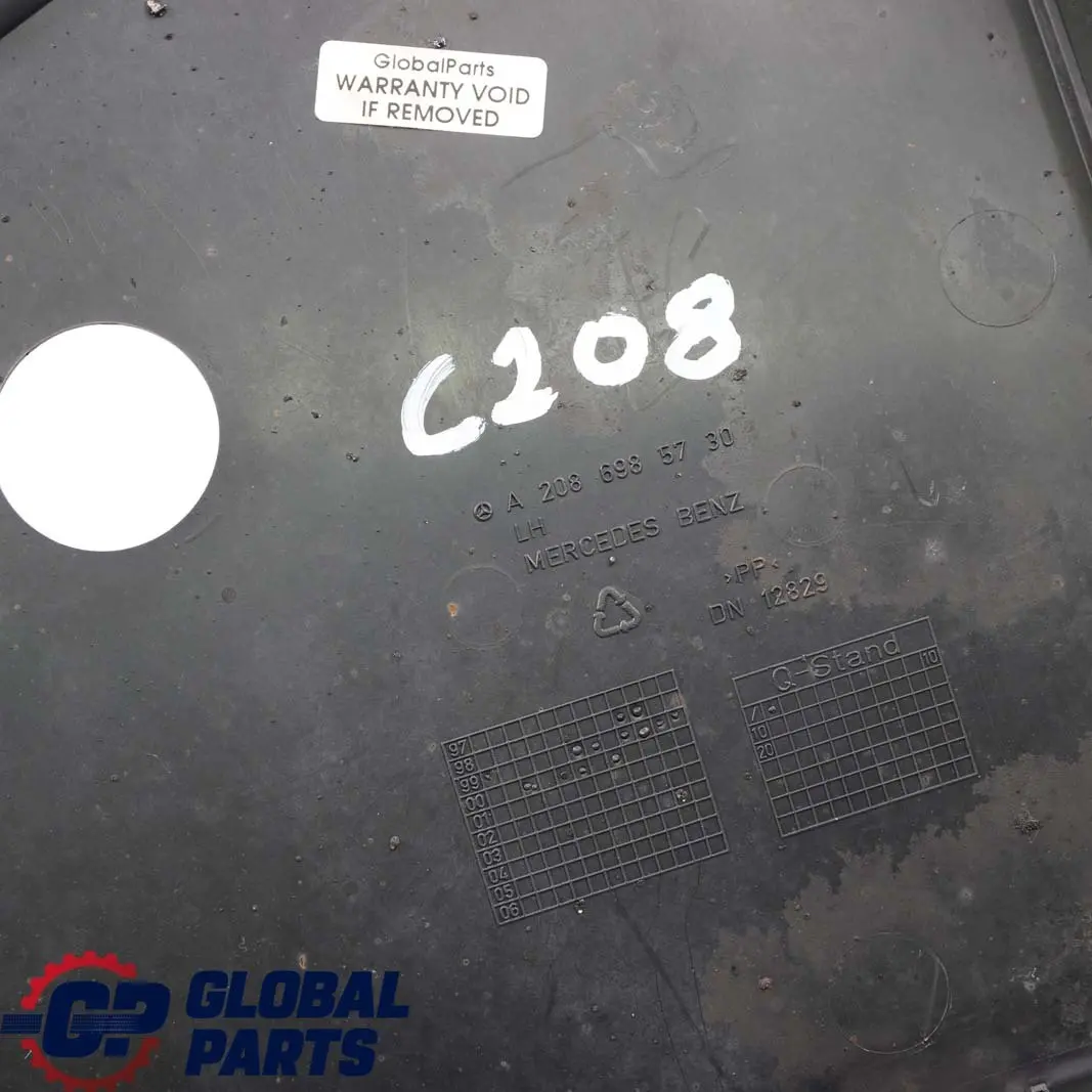  Mercedes-Benz CLK W208 Radschale Kotflügel Vorn Links Abdeckung - SKU A2086985730 - Teilenummer A2086985730