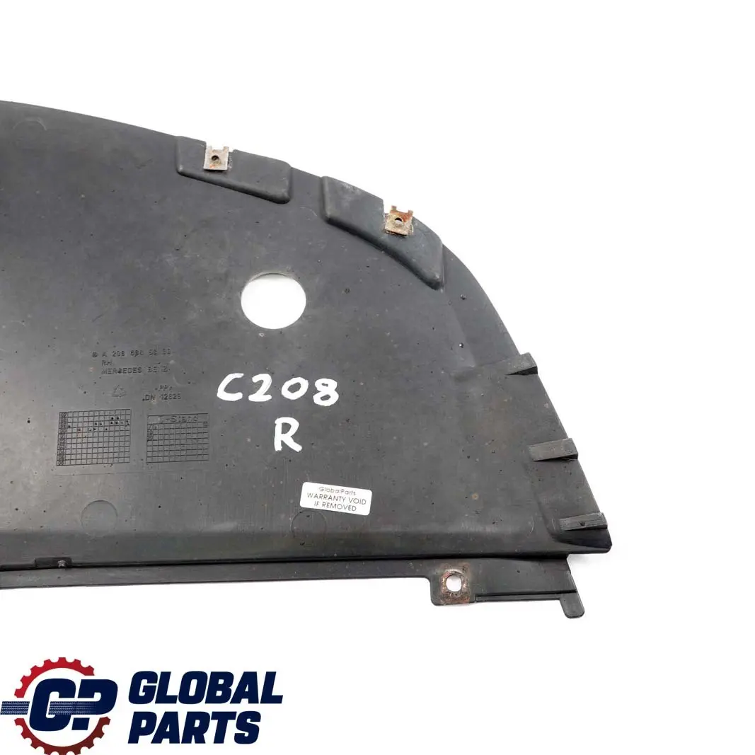 Mercedes-Benz CLK W208 Radschale Kotflügel Vorn Rechts Abdeckung für mit Teilenummer A2086985830 Mercedes-Benz CLK W208 Radschale Kotflügel Vorn Rechts Abdeckung - SKU A2086985830 - Teilenummer A2086985830