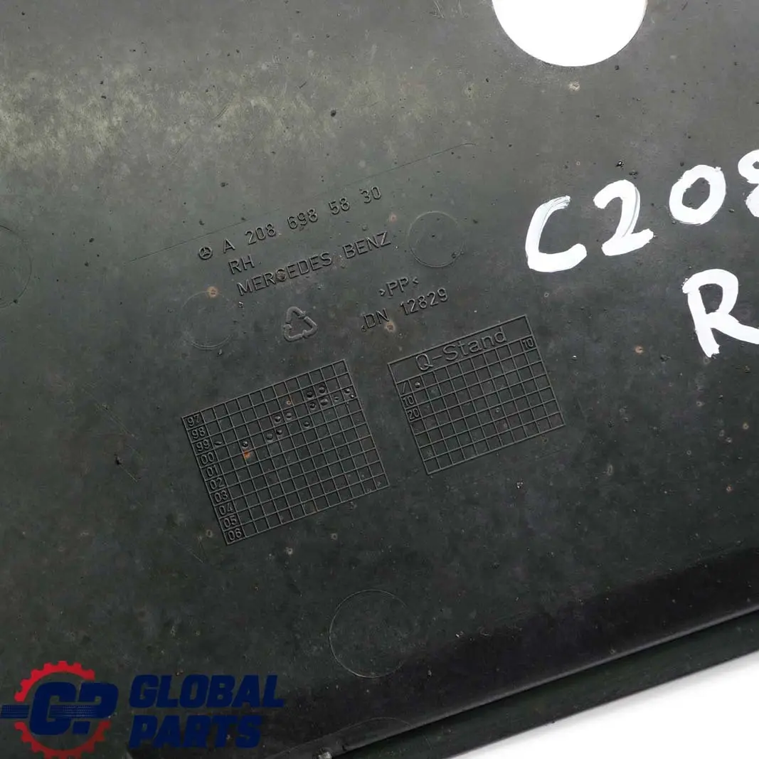 Mercedes-Benz CLK W208 Radschale Kotflügel Vorn Rechts Abdeckung für mit Teilenummer A2086985830 Mercedes-Benz CLK W208 Radschale Kotflügel Vorn Rechts Abdeckung - SKU A2086985830 - Teilenummer A2086985830