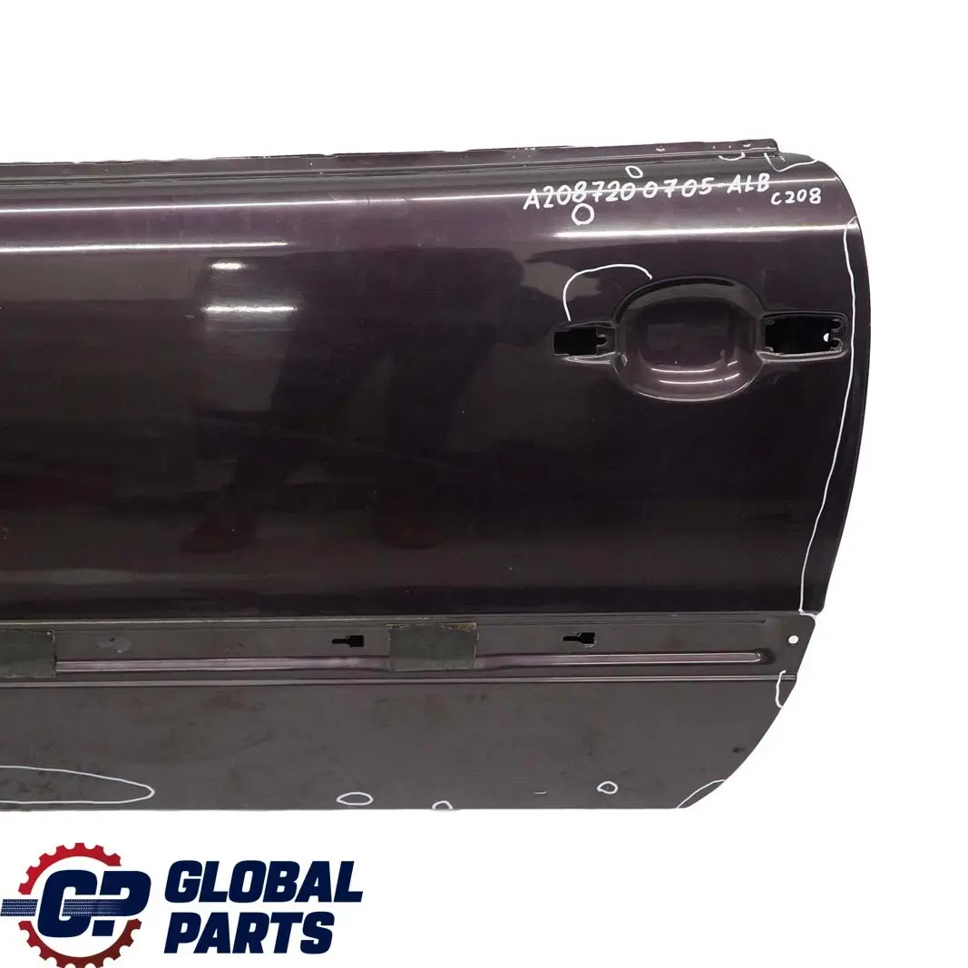 MERCEDES CLK W208 drzwi lewy przód Almandine Black - SKU A2087200705-ALB - Numer Części A2087200705