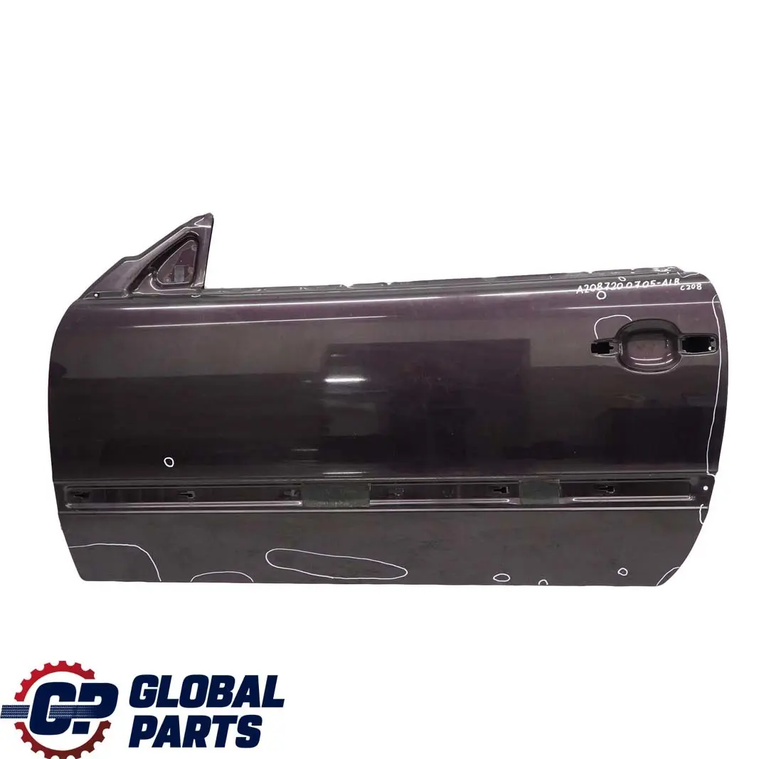 Mercedes-Benz Classe CLK W208 Porta Anteriore Sinistra Almandino-Nero Metallico per con numero di parte A2087200705 Mercedes-Benz Classe CLK W208 Porta Anteriore Sinistra Almandino-Nero Metallico - SKU A2087200705-ALB - Numero di parte A2087200705