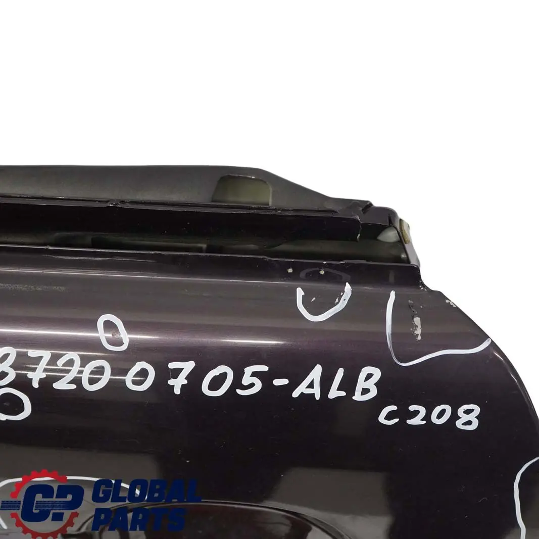  Mercedes-Benz Classe CLK W208 Porta Anteriore Sinistra Almandino-Nero Metallico - SKU A2087200705-ALB - Numero di parte A2087200705