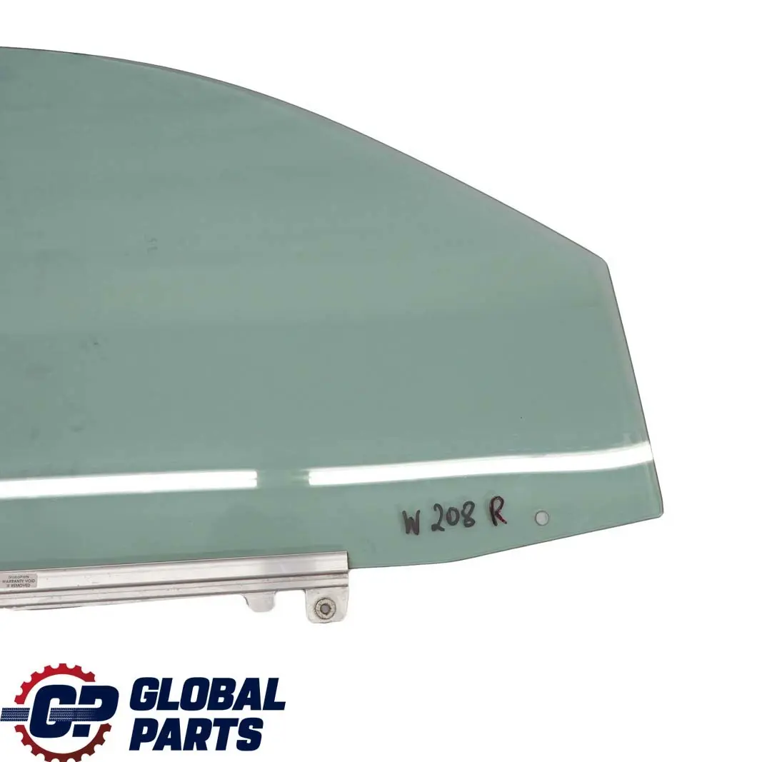 Mercedes-Benz CLK W208 Front Right O/S Window Glass Green AS2 to with Part number A2087200818 Mercedes-Benz CLK W208 Front Right O/S Window Glass Green AS2 - SKU A2087200818 - Part number A2087200818