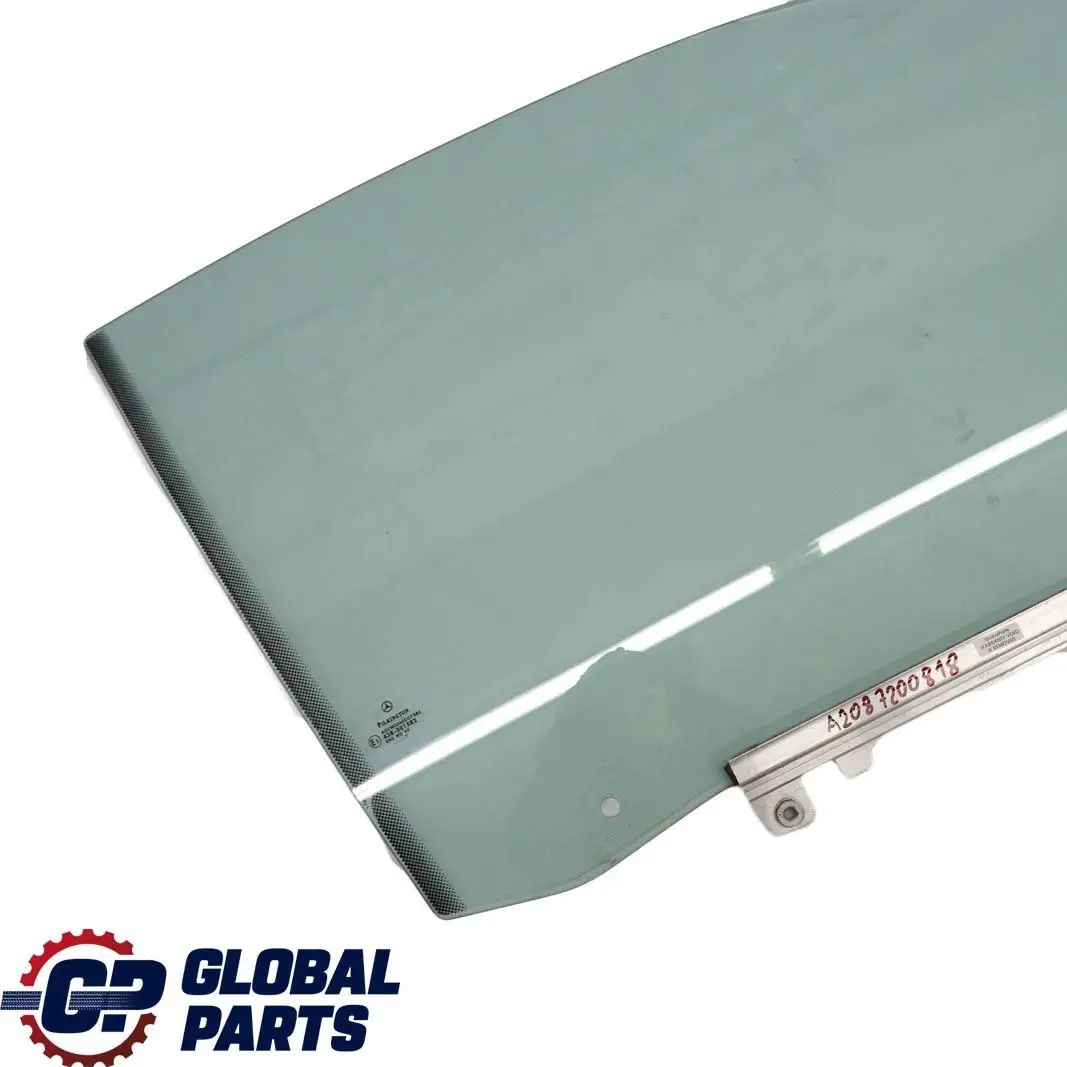 Mercedes-Benz CLK W208 Front Right O/S Window Glass Green AS2 to with Part number A2087200818 Mercedes-Benz CLK W208 Front Right O/S Window Glass Green AS2 - SKU A2087200818 - Part number A2087200818
