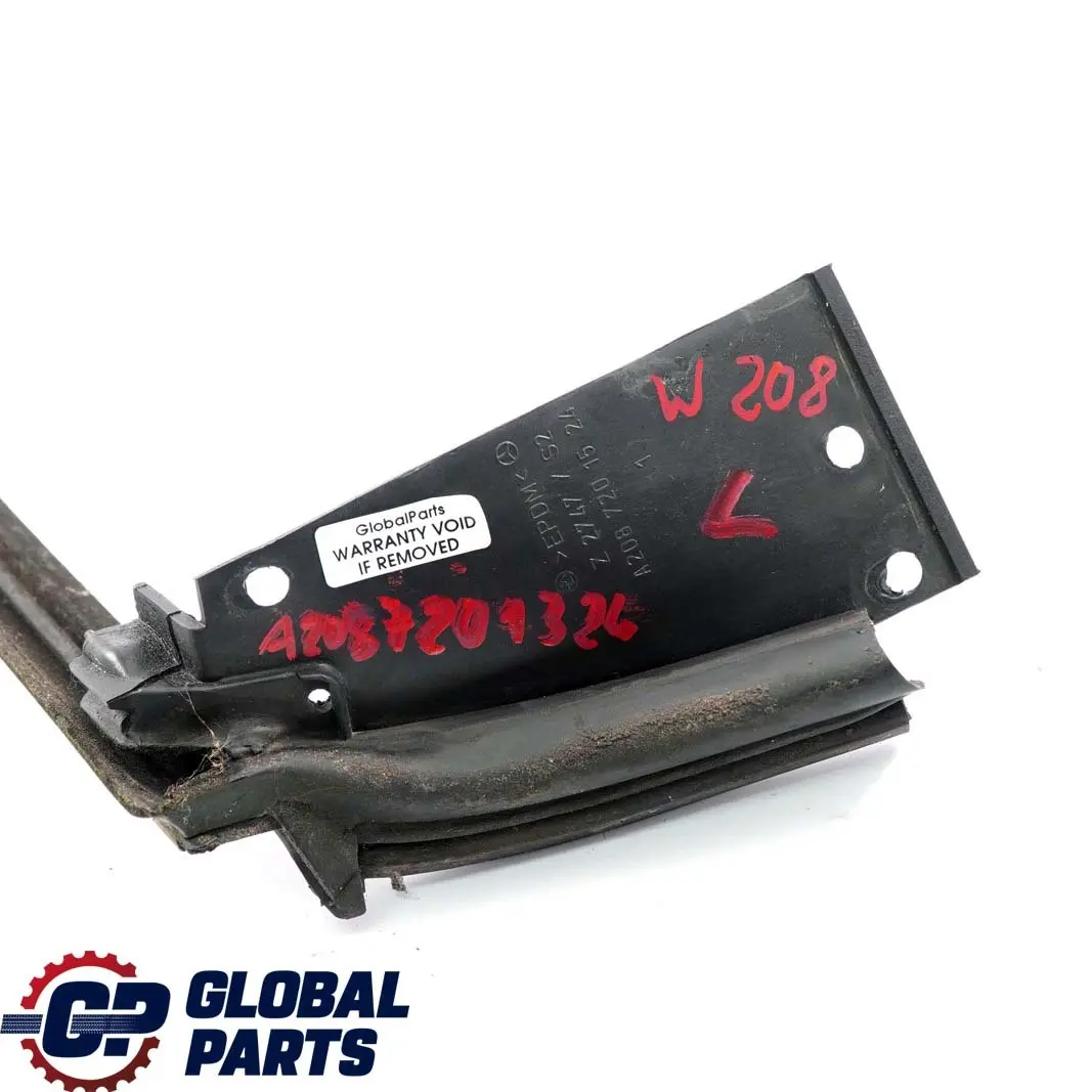  Mercedes-Benz CLK-Class W208 Front Left Door N/S Window Frame Outside Strip - SKU A2087201324 - Part number A2087201324